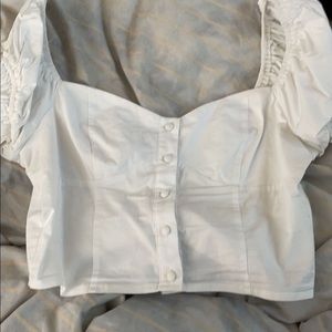 White crop top from forever 21 size m